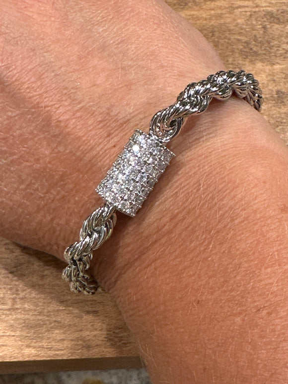 Pave Barrel Bracelet