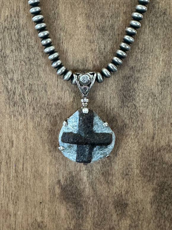 Staurolite & Topaz Pendant