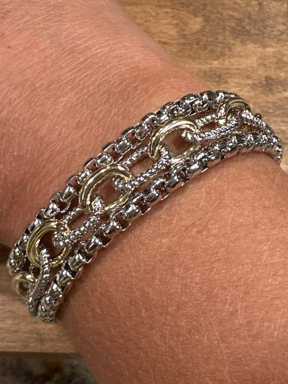 Three Chain Bracelet
