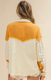 Ochre & Lace Button Down Shirt