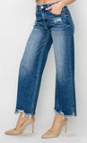 RISEN HIGH RISE CROP WIDE JEAN