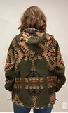 Olive Aztec Pullover