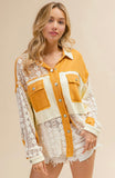 Ochre & Lace Button Down Shirt