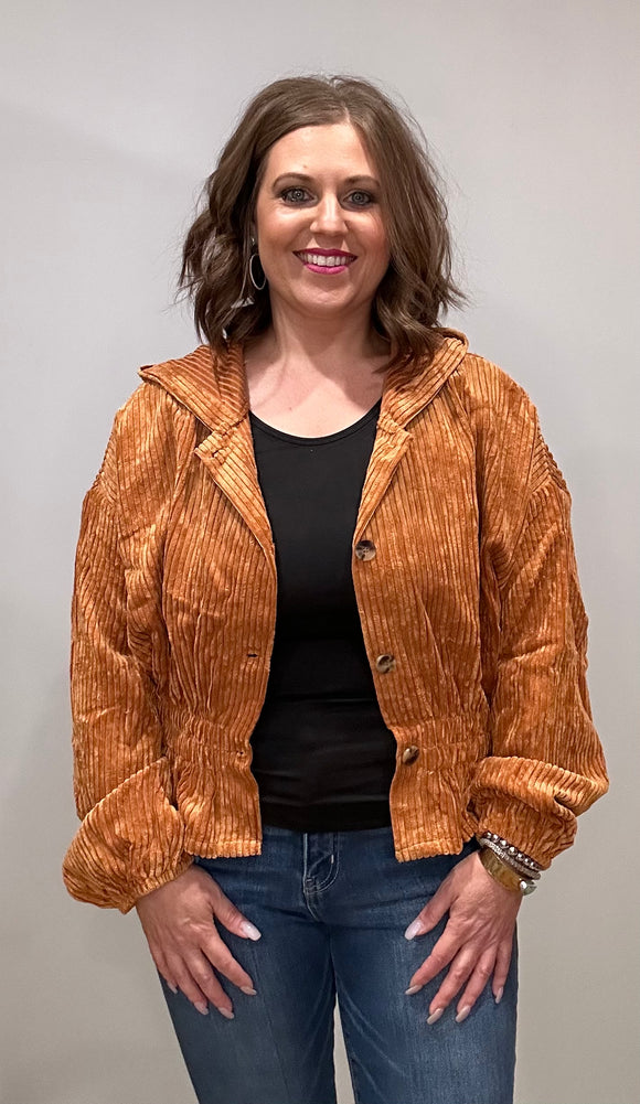 Caramel Corduroy Jacket