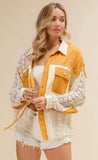 Ochre & Lace Button Down Shirt