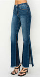 RISEN SHADOW SEAM FLARE SLIT SIDE JEAN