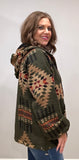 Olive Aztec Pullover