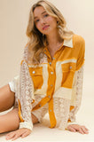 Ochre & Lace Button Down Shirt