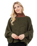 Sweater Poncho with Sleeves