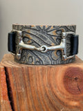 Horse but leather cuff