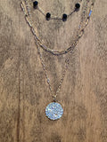 Multi crystal and pave necklace