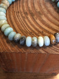 Gents faceted Amazonite stretch bracelet
